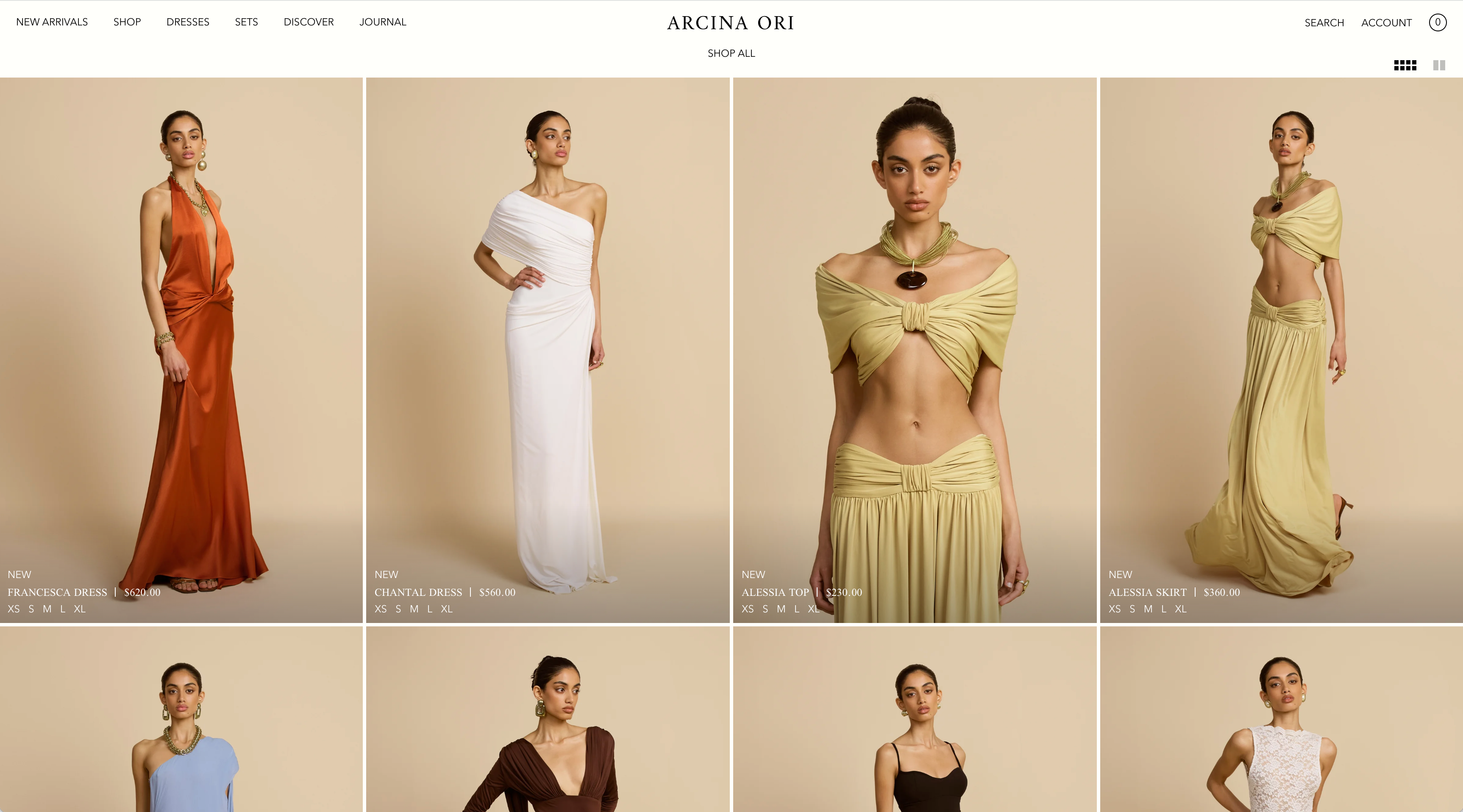 Product page design detail: sizing, product information and add-to-cart interaction