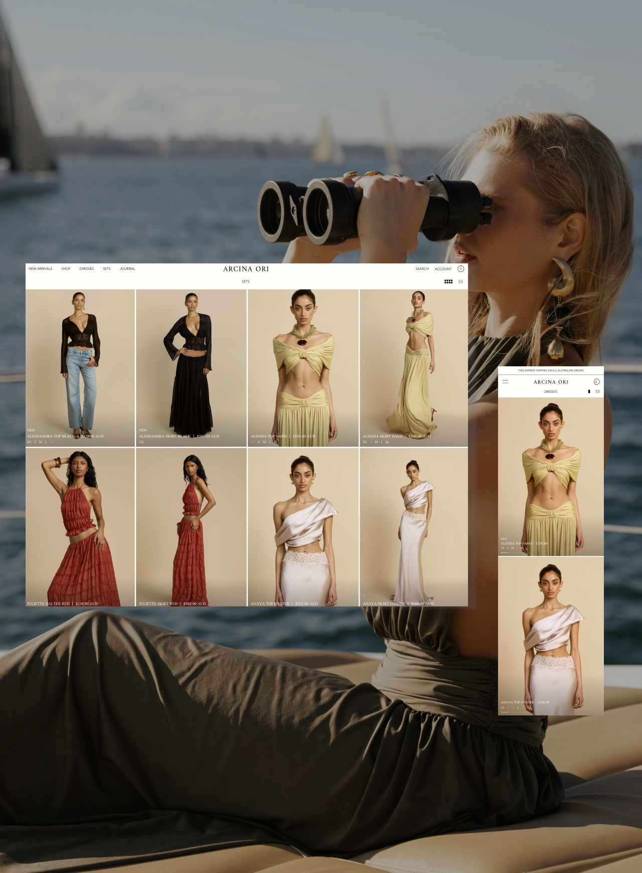Arcina Ori UI/UX Design graphic