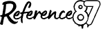 Text 'Reference87' in a stylized font on a black background